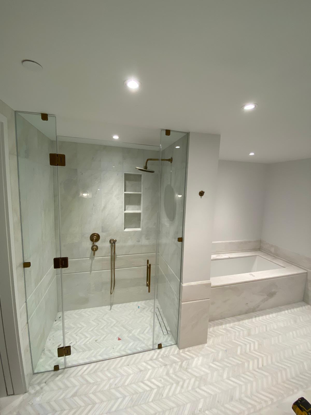 Master Bath Glass Enclosure